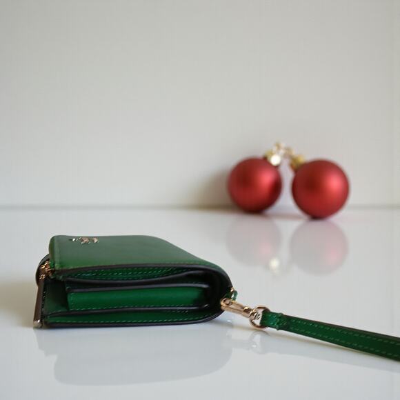 NWT - Kate Spade Staci Saffiano Leather Phone Wallet Wristlet in Green - Picture 6 of 13